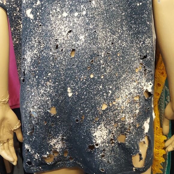 Frankenstine & Bride Handmade Grunge Custom Bleach Tee TShirt - Picture 9 of 10